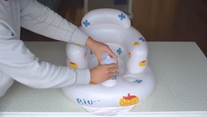 Baby Training Seat Infant Learning Sofa Multi functional Cute Baby Inflatable Seat Bathroom Sofa Dining Chair