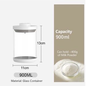 🇸🇬 Patented Pop Up Airtight Vacuum Food Storage Container Canister for Rice Milk Powder Christmas New Year Cookie Pasta
