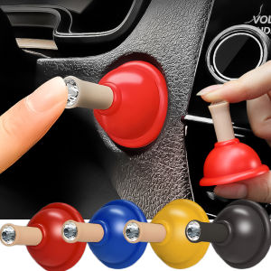 Car One Click Start Rocker Mini Plunger Styling Engine Start Button Decorative Cover Ball Shaped Pull Rod Ignition Start Stop Switch