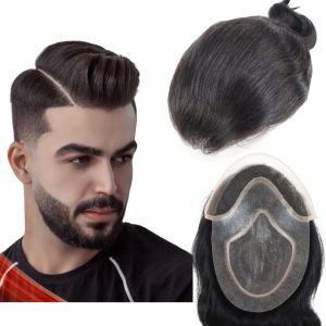 วิกผมสำหรับผู้ชายวิกผมสำหรับผู้ชายขนาด10x8 "เส้นผมมนุษย์ฮอลลีวู้ดระบบเปลี่ยนผมสำหรับผู้ชาย