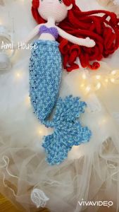 Combo Búp bê Tiên cá kèm phụ kiện dễ thương Búp bê bằng len Handmade 100% sợi cotton siêu bền - Ami House