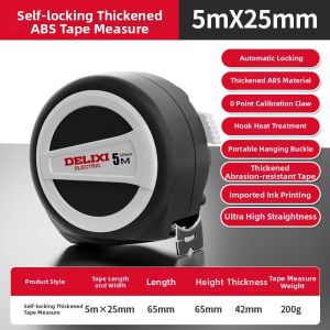DELIXI | High Precision Durable Drop-Resistant Steel Tape Measure 5m