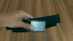 Ikat Pinggang Pria Hitam Casual Polos Sabuk Pria Cowok Gesper Pria Nylon Trendy COD