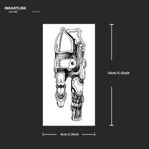 Hình Xăm Tạm Thời Ngón Tay Cơ Khí Miếng Dán Chống Thấm Nước Bán Vĩnh Viễn Có Thể Giữ Được Đến 15 Ngày - Inkartlink 925-0614M