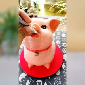 Heo đất ăn tiền gốm sứ size 1 quà tặng ý nghĩa ống tiết kiệm tiền