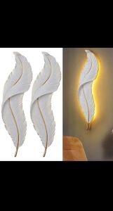 PROMO Hiasan Dinding Estetic Motif Bulu Angsa sesuai gambar