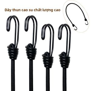 4 Dây Đàn Hồi Móc Đôi 60cm Dây Bungee Dây Đàn Hồi Cao Cấp Dây Cao Su Cho Cắm Trại Xe Đạp Hành Lý Xanh Vàng Xanh Dương