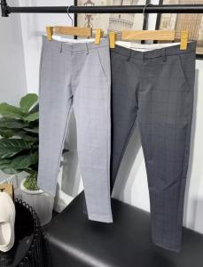 QUẦN TÂY NAM CAO CẤP CHẤT MỀM KHÔNG NHĂN CARO PTCR02 FROM ÔM ỐNG CÔN SIZE 27 ĐẾN 36 M66