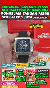 JAM TANGAN EXPEDITION PRIA ORIGINAL EXPEDITION 6844 6844M3 - Men CT - Rubber - Hitam - Jamdunia Jam dunia JD18 # JAM TANGAN PRIA JAM EXPEDITION PRIA + EXF 6844 3 EXF6844 EXF68443 EXF 68443 EXPEDITION 68443 S003