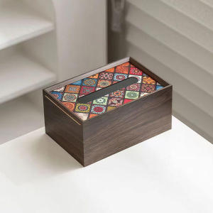 Luxurious Wooden Tissue Box