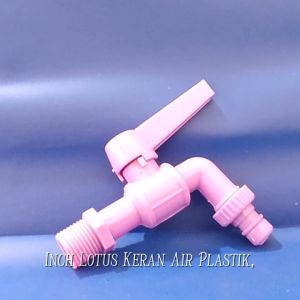 Kran Pvc Kecil 1/2 LOTUS Taman Keran Air Plastik Pvc 1/2"