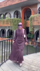 Ayra Dress Kondangan Elegan Bahan Ceruty babydoll Gamis Cantik Dan Anggun Viral