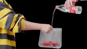 Reusable Silicone Ziplock Fresh-keeping Bag Leakproof Food Storage Bag for Fruit and Vegetables