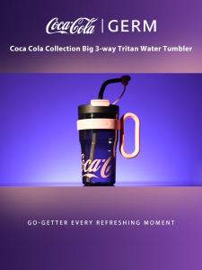 [Local Ready Stock] Coca -Cola Tritan Tumbler with Handle and Straw 800ml