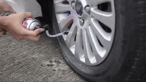 Flamingo Sealant สเปรย์ปะยางฉุกเฉิน ยางรั่ว ยางแบน พร้อมเติมลม สําหรับ รถยนต์ รถจักรยานยนต์ ไม่มียางใน