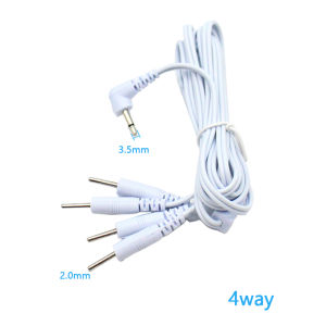 YINHANG | 2/4-Way 3.5mm Plug Electrical Nerve Muscle Stimulator Wires for Tens Massager Electrode Cable Line Compatible with Electrode Pad