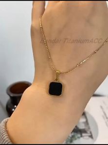 TRENDY KALUNG TITANIUM KOTAK HITAM ANTIK PERHIASAN ANTI KARAT&ANTI LUNTUR || Bandar Titanium ACC