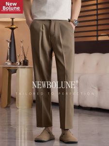 NEW BOLUNE | Summer Light Thin Business Casual Linen Pants 9/10 Length