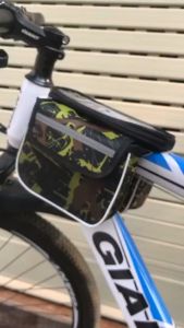 Túi treo sườn xe đạp thể thao HT SPORTS có ngăn cảm ứng cho điện thoại tặng kèm túi bọc chống nước đi mưa túi treo ghi đông xe