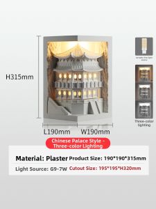 WEIXIANG | Chinese Imperial Style Corner Ambience Sensing Recessed Wall Light
