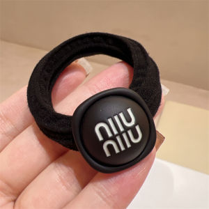 New Arrival Brown Black Smiley Alloy Elastic Seamless Hair Rope Hair Ring Korean Fashion Cute Simple Headband Women