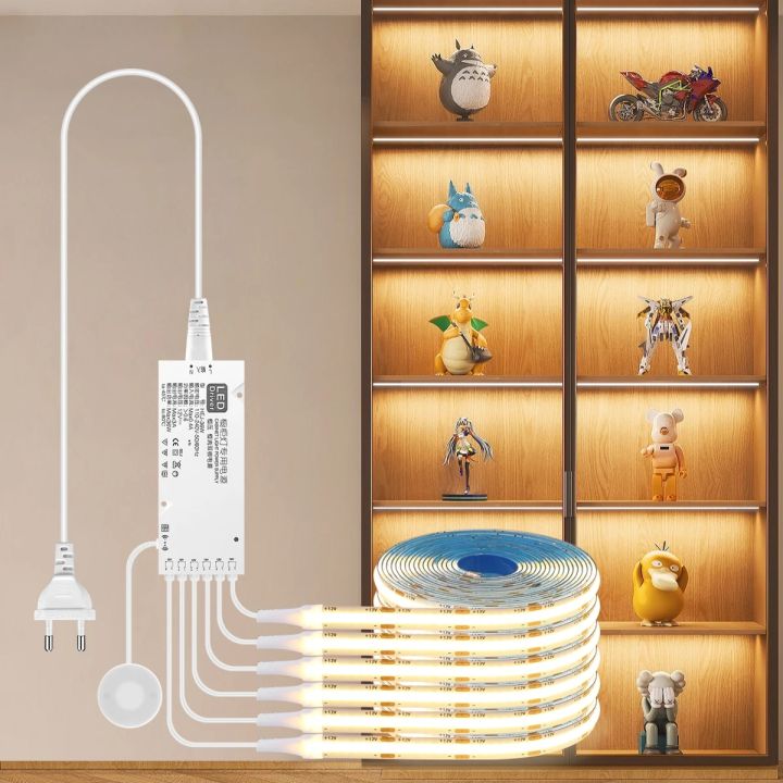 Under Collection Display COB LED Strip Light Bookcase Wardrobe