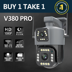 V380 Pro CCTV Camera Connect Cellphone With Dual Lens 5G SIM Card CCTV Camera 4K 8MP Solar CCTV 360 Outdoor Use SIM Card Wireless Connection Phone Color Night Vision V380Pro V380 Pc - Lazada