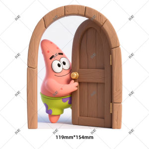 Adhesive Wall Mural Cat Door Stickers 3D Cute Creative Self-Adhesive Footline Cover-Up Decals Home Decorations