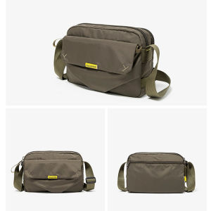 Volunteer Mens Crossbody Bag Ultra-light Large Capacity 12-Inch Tablet Bag Casual Style Single Shoulder Bag for Commuting