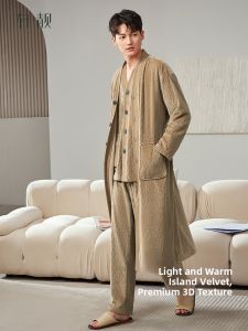 Men Flannel Sleepwear Set