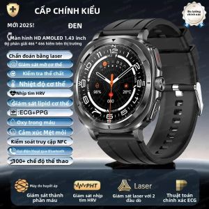 Đồng Hồ Thông Minh Cao Cấp Samsung Tương Thích Năm 2025 Dành Cho Nam Giới Với Chức Năng Theo Dõi Điện Tâm Đồ Axit Uric & Huyết Áp Phát Hiện Bằng Laser Theo Dõi Sức Khỏe