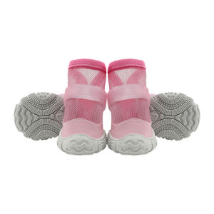 Breathable Dog Shoes Non-Slip Comfort Pet Boots Adjustable Lightweight Walking Paw Protectors For Small Medium Dogs 4pcs