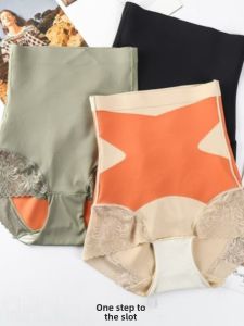 High-Waist Elastic Shapewear Briefs Womens Slimming Tummy Control Butt Lifting Pants Comfortable Underwear Summer Thin Fabric