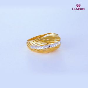 HABIB Oro Italia 916 Yellow and White Gold Ring GR51590823(YW)-BI