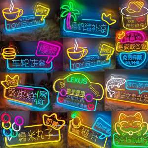 Luminous LED Neon Light Signboard 2025 Snake Year Restaurant Hotel Glass Door Hanging Customizable Advertising Billboard