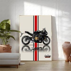 Bandai | Modern Luxury Motorcycle Art Poster Print For Living Room Home Decor FJR1300 MT09 Heavy motorcycle Canvas Painting Wall Art