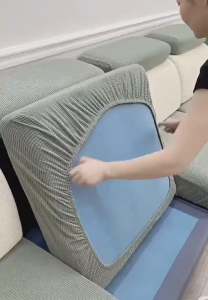Elastic Sofa Seat Cover 1/2/3/4 Seater Stretchable Couch Cushion Slipcovers Anti-Slip Dust Sofa Cushion Cover