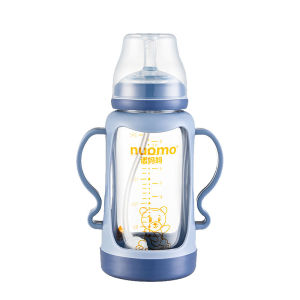 nuomo | Anti-Slip Anti-Colic Glass Baby Bottle 240mL