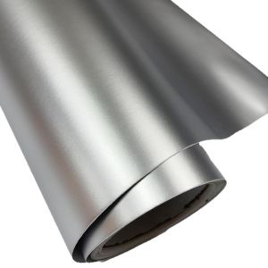 Cuộn Decal Dán Vinyl Mạ Bạc Mờ Cao Cấp Tự Dính Chất Liệu PVC Có Khả Năng Thoát Khí Dùng Để Dán Xe Hơi Chiều Rộng 10cm