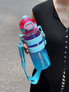 [SG Stock] Sports 750ml Water Bottle dual drinking leakproof easy to drink gym workout