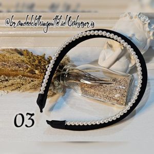 2IN1 BANDO BUSA MUTIARA IMPORT PREMIUM / BANDO SPONS MUTIARA KOREAN STYLE / BANDANA PASTEL BUSA VINTAGE / SPONGE PEARL HEADBAND NEW STYLE / DO7895