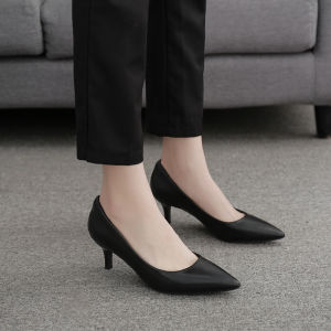 Comfortable Work Shoes for Women Soft Bottom Pointed Toe High Heels Commute Front Desk Job Shoes Fashionable Office Footwear