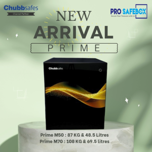 Chubbsafes Prime M50 (87kg) Electronic Lock Safebox Safety Box Security Safe