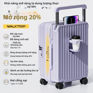 WALKTRIP | Vali Kéo Dung Lượng Lớn Mở Bên Hông 20in