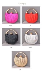 Vòng cổ điển Túi dạ hội nữ PU ly hợp PURSE chính thức tiệc cưới Túi xách tay đeo chéo cho bữa ăn tối tiệc