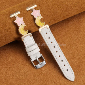 14mm for Garmin Lily 2 Smart Watch Girl Strap Lily 2nd Generation Fashion Vitality Edition Metal Leather Watchband Soft Bracelet