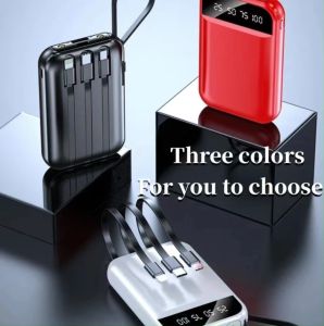 20000mah Power bank Mini powerbank fast charging LED Flashlight light mirco USB Type-c input for iphone huawei samsung xiaomi gift 100% original