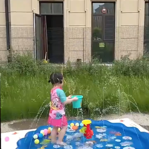 Kids Water Splash Spray Mat Sprinkle Fountain Pad Sprinkler Indoor Outdoor Swimming Pool Air pvc Water spray pad 喷水垫