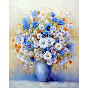 PhotoCustom Oil Painting By Number Flower Wall Art Unique Gift DIY Frame Picture By Number HandPainted Acrylic Canvas For Living