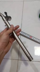 Vòi xả nước Thân Dài 30cm Chất liệu inox 304 toàn phần Vòi chuẩn ren xoáy 21mm